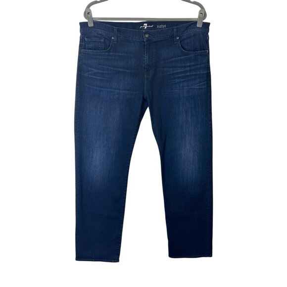 7 For All Mankind Austyn Jeans Men’s Size 42x32 Straight 7FAM - Picture 1 of 8